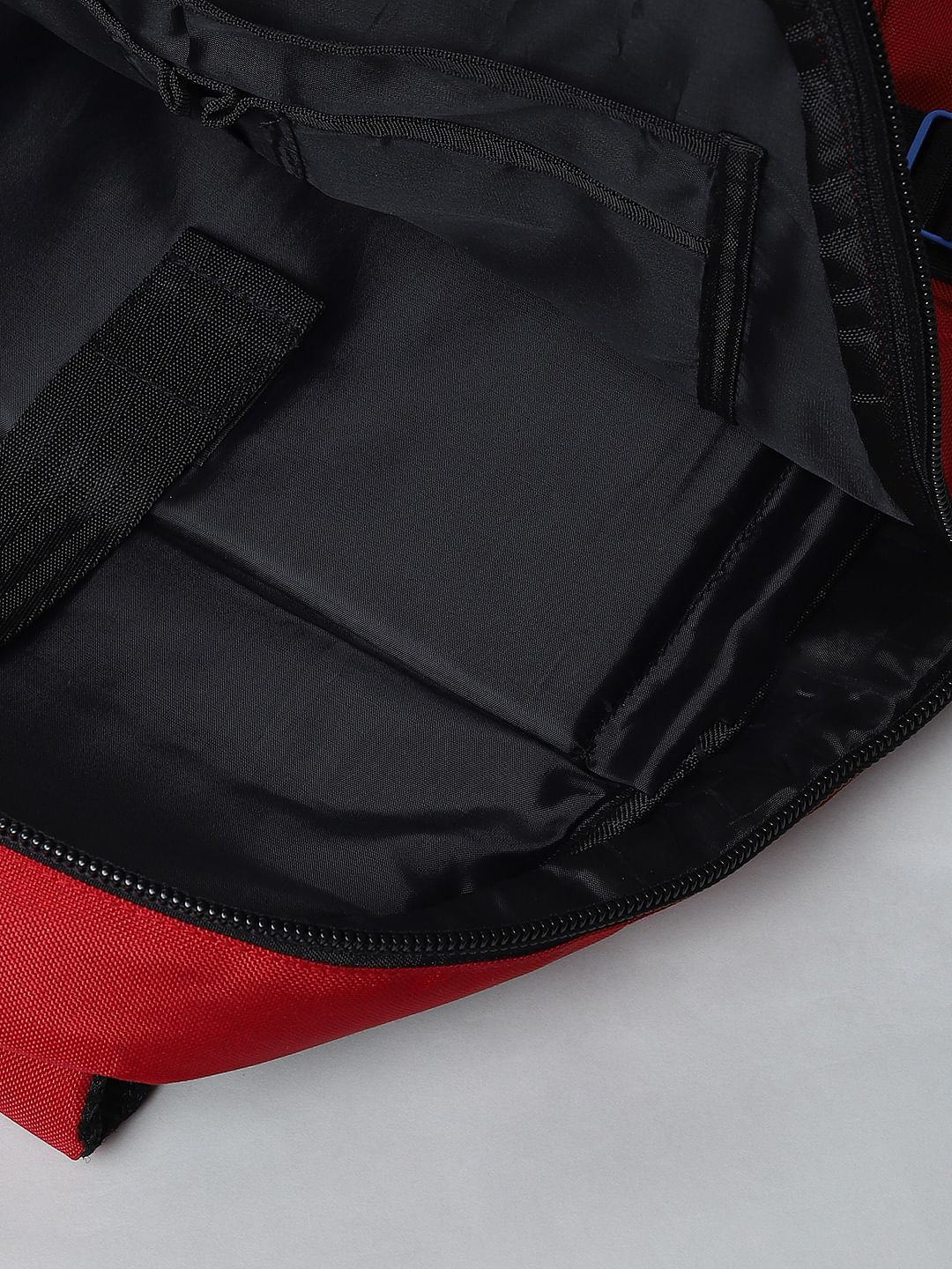 Red Logo Print Backpack