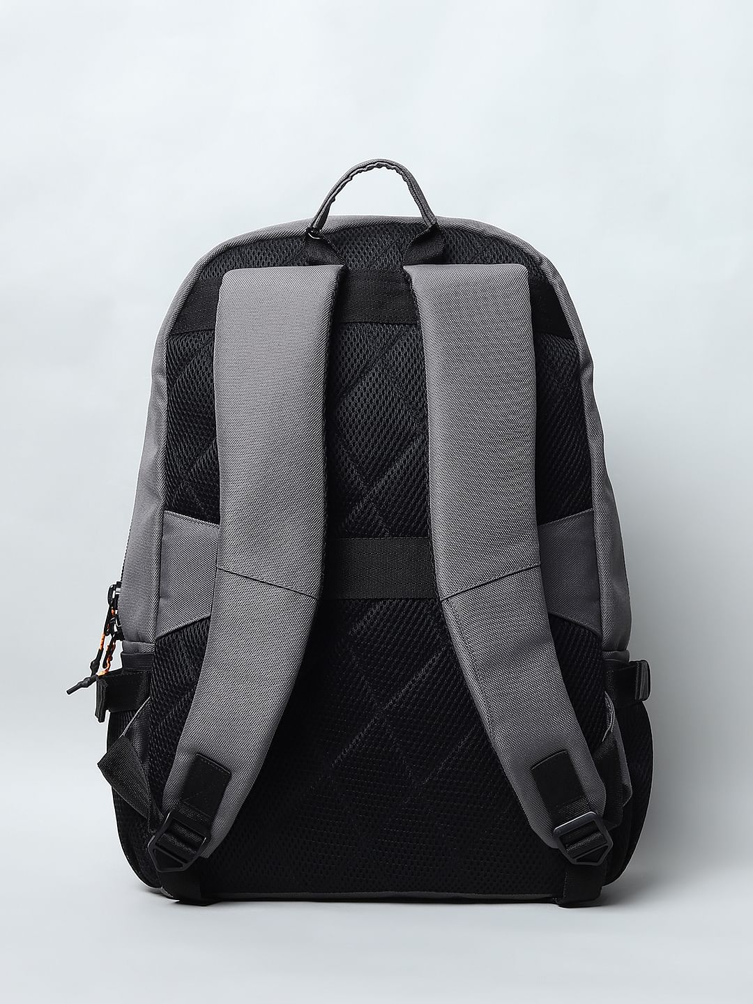 Grey Logo Print Backpack