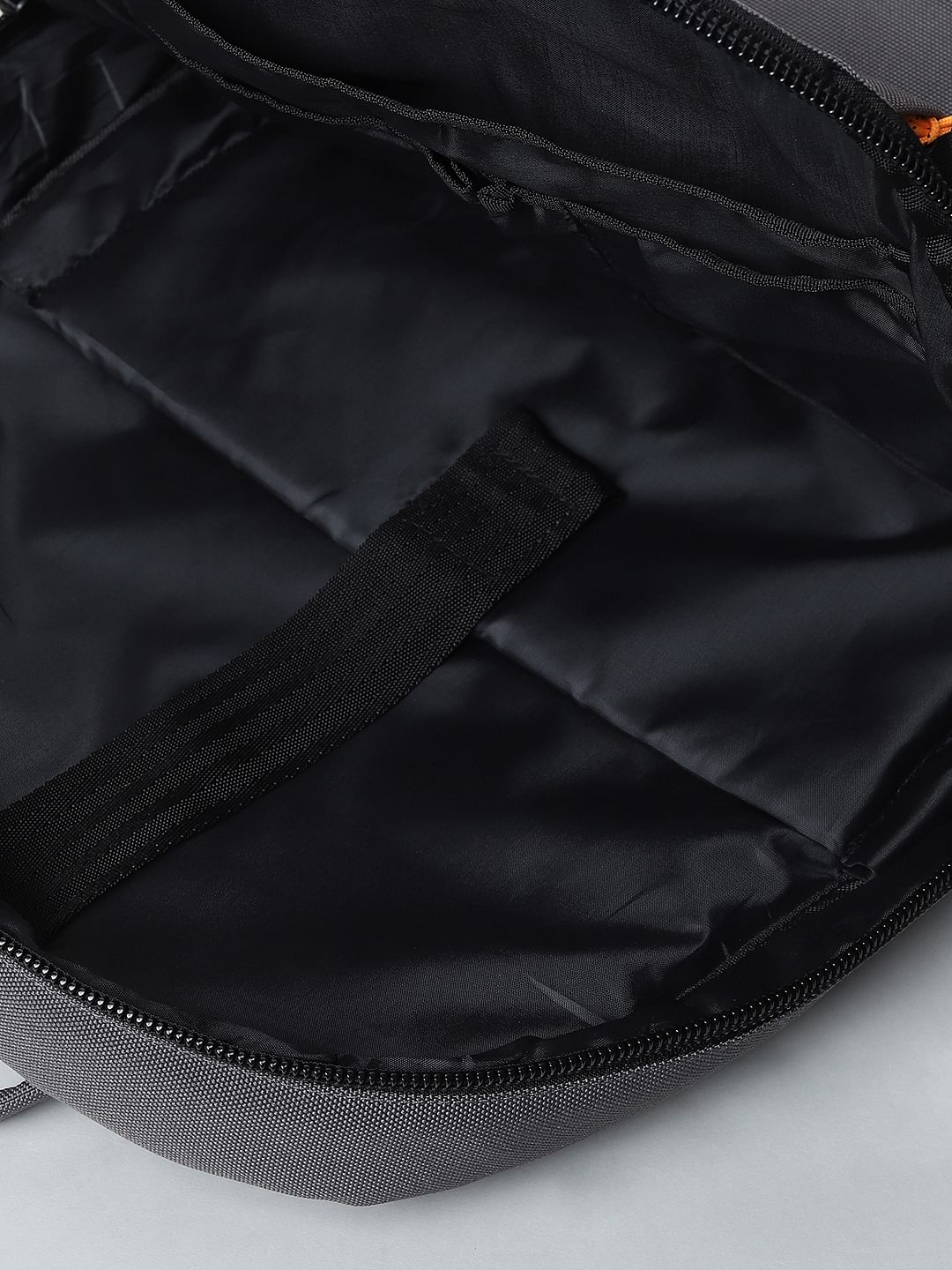 Grey Logo Print Backpack