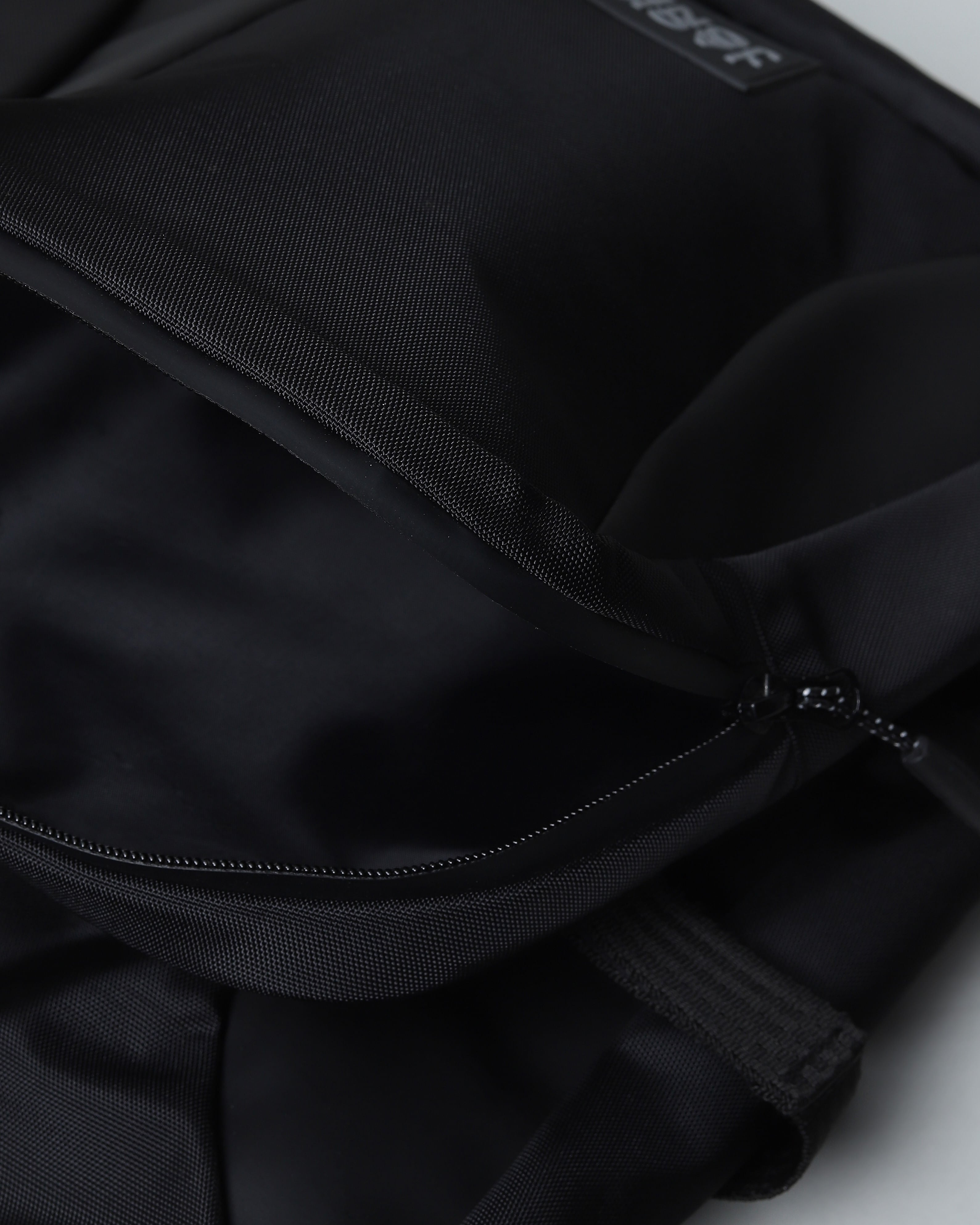 Black Roll Top Backpack