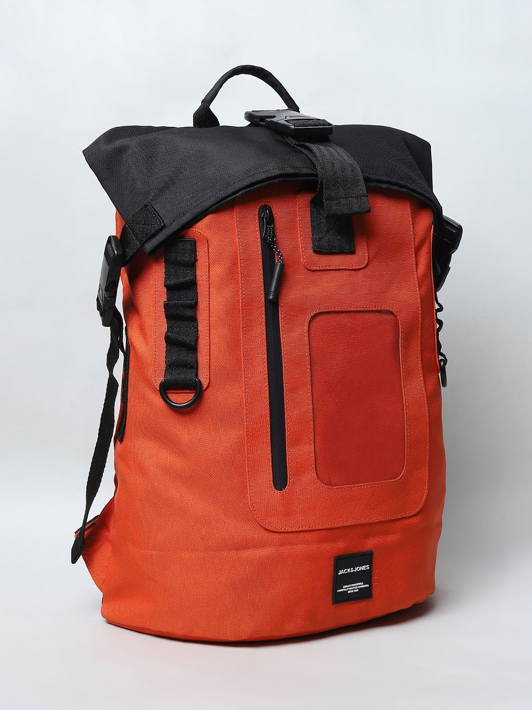 Orange Roll Up Backpack