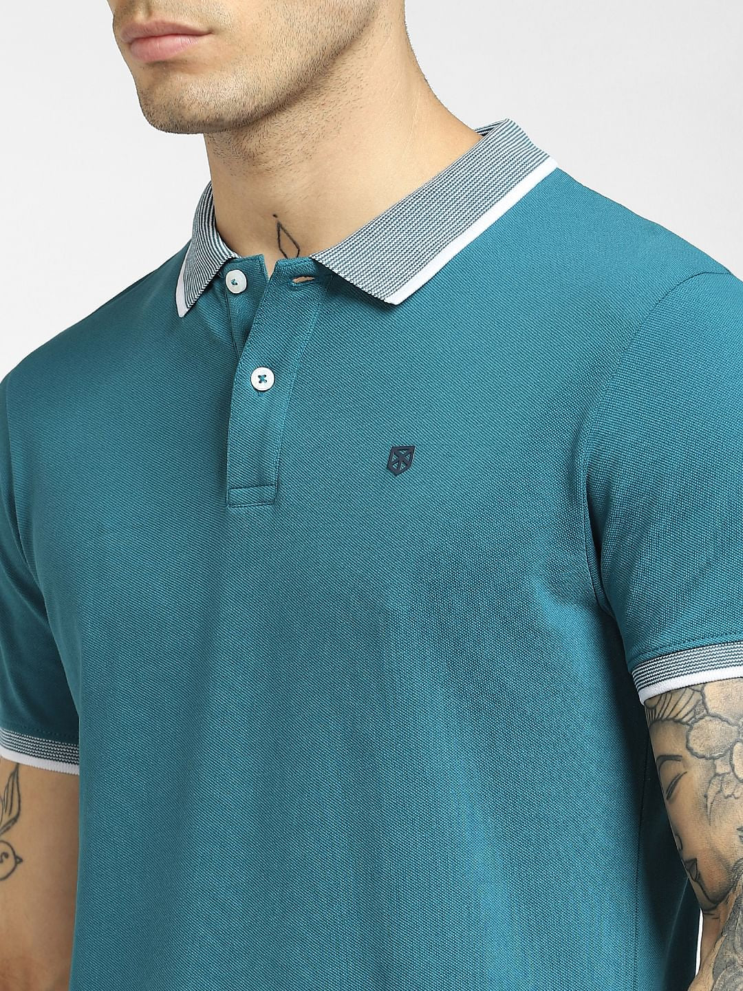 Green Polo Neck T-shirt