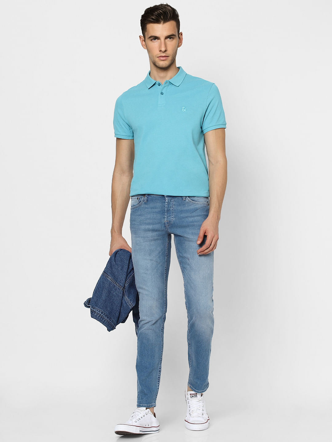 Light Blue Low Rise Glenn Slim Fit Jeans - 28/30
