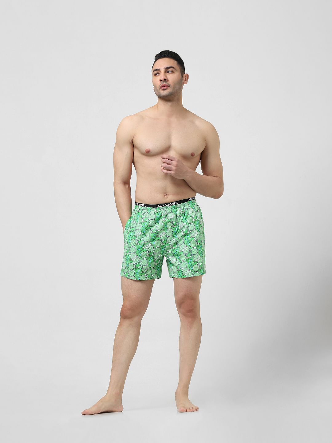 Green Printed Boxers