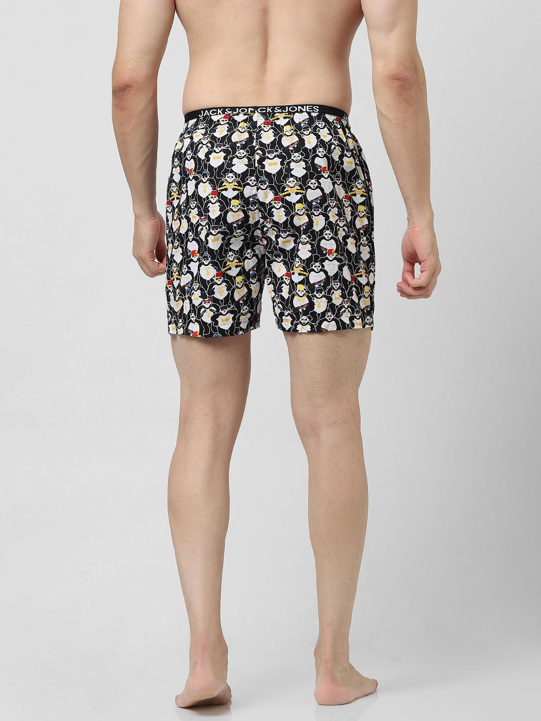 Black Printed Boxers