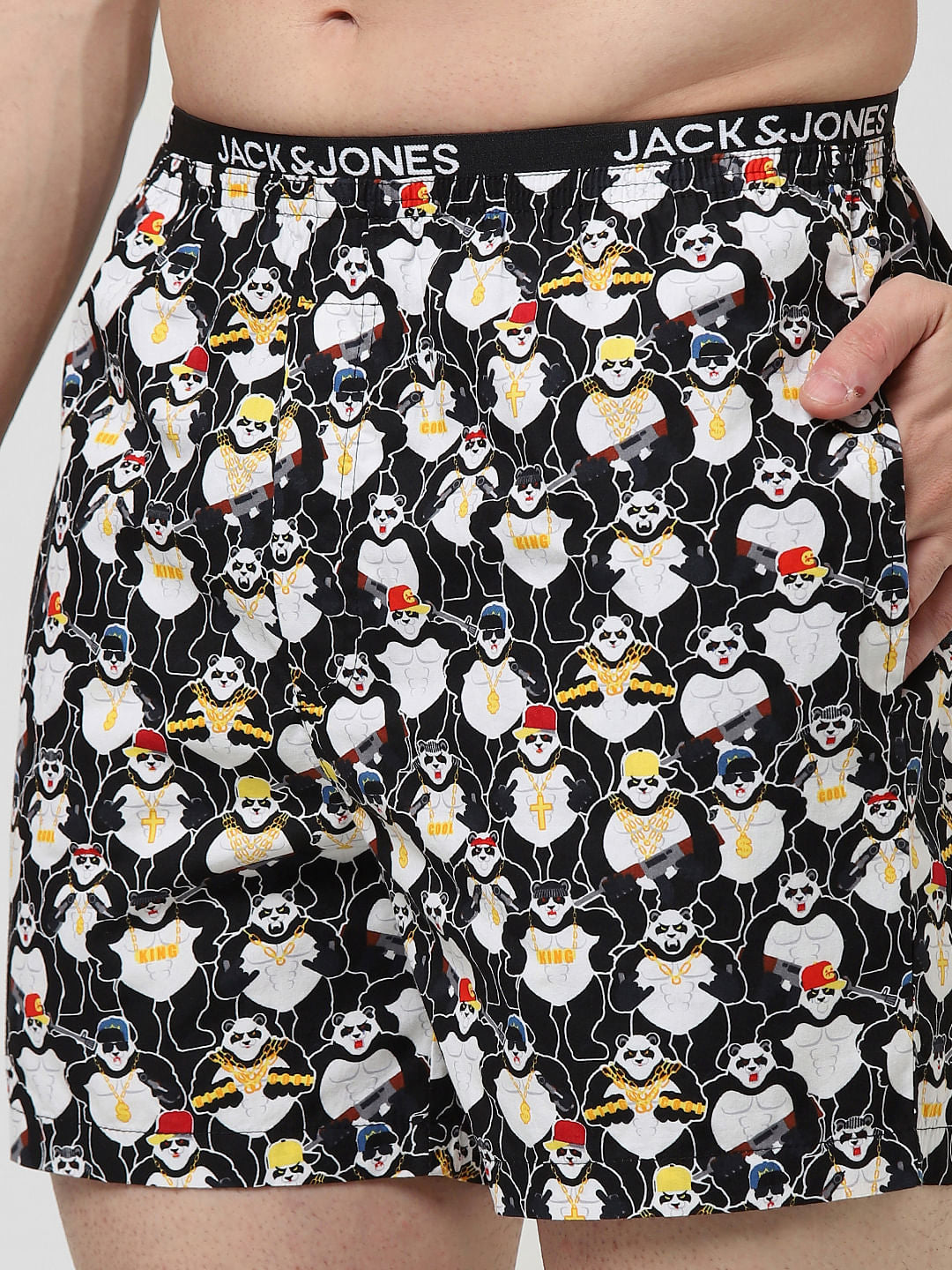 Black Printed Boxers