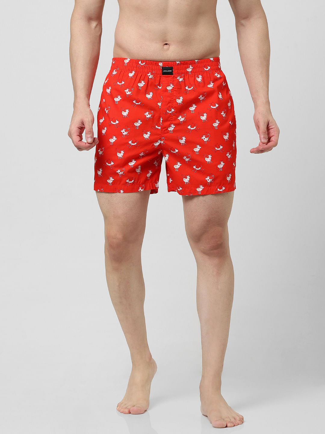 Red Printed Boxers