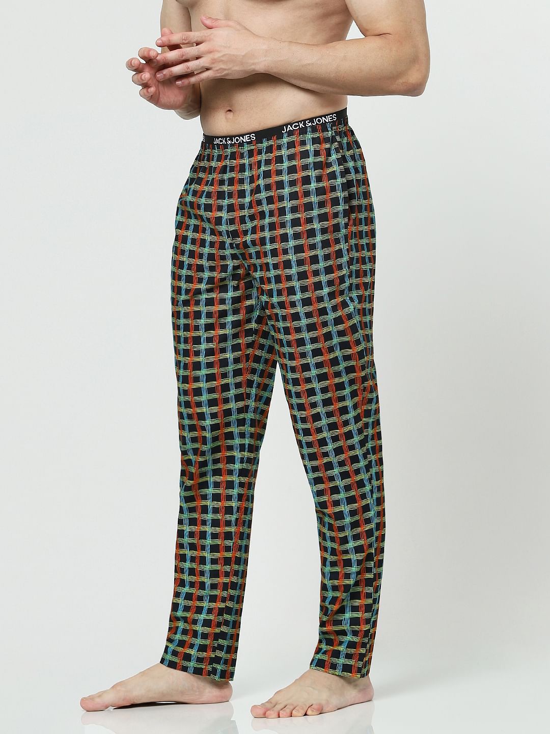 Black Printed Pyjamas