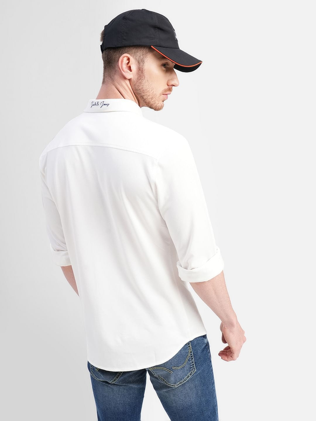 White Full Sleeves Shirt - S