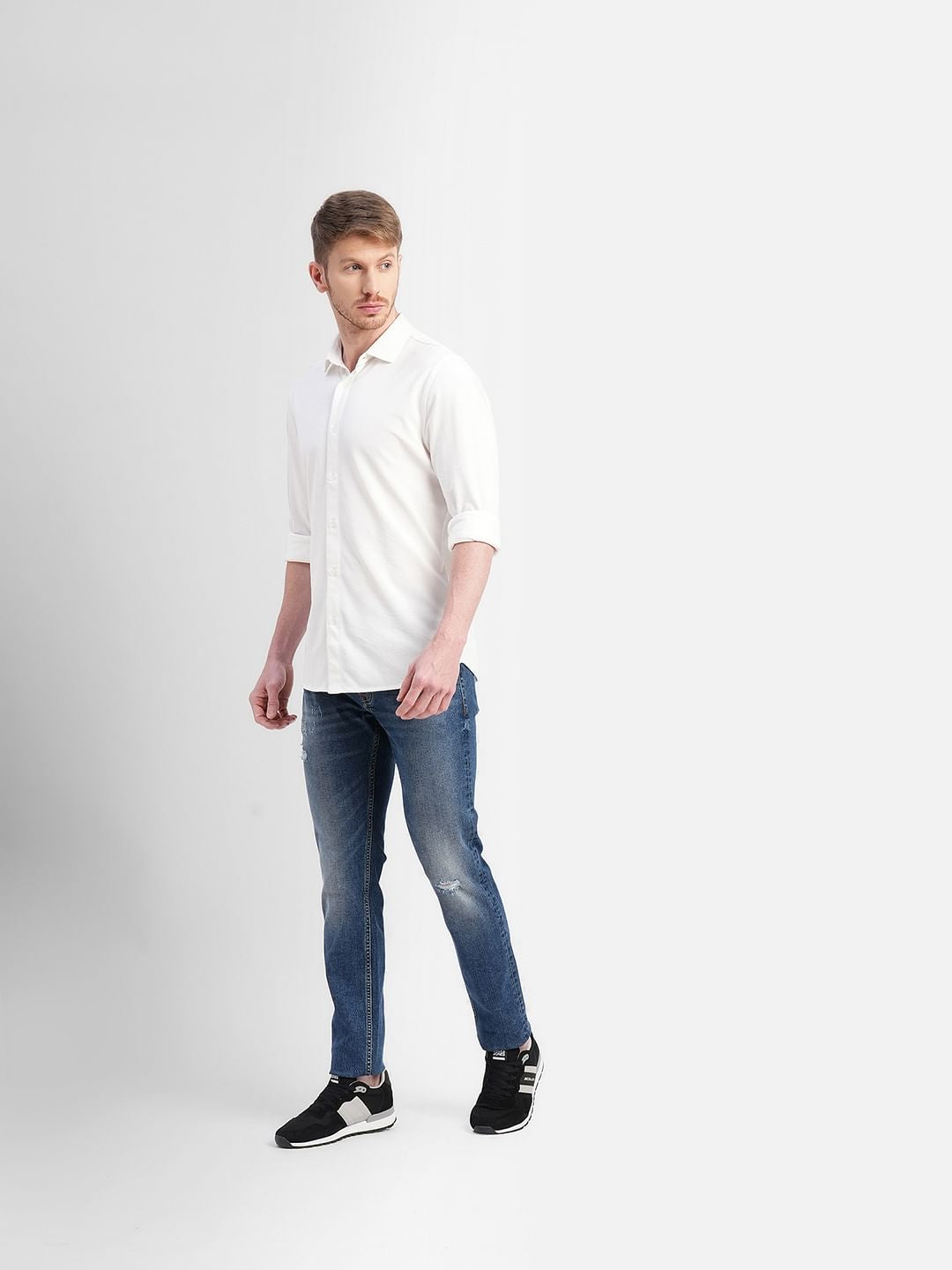 White Full Sleeves Shirt