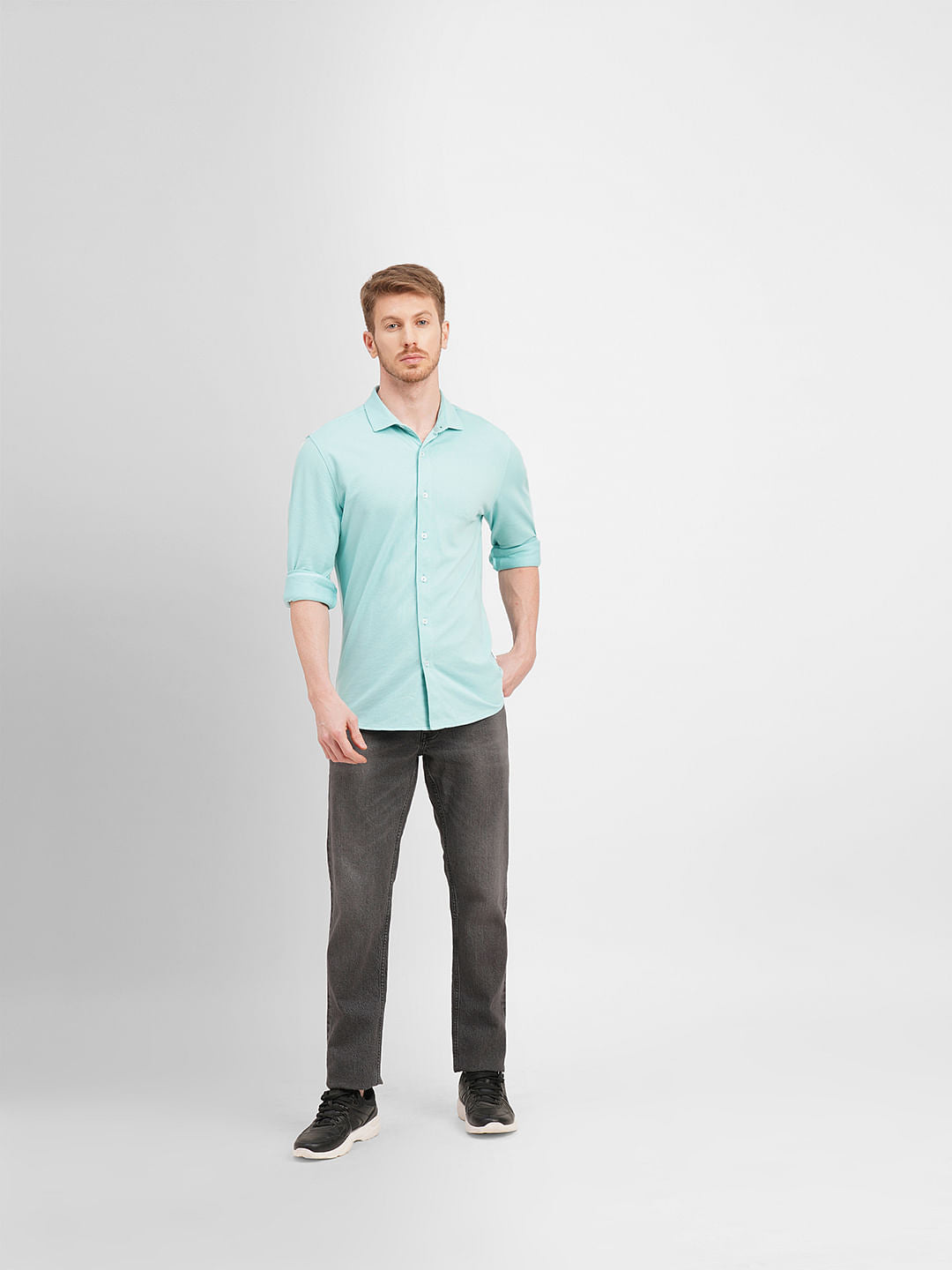 Sky Blue Full Sleeves Shirt