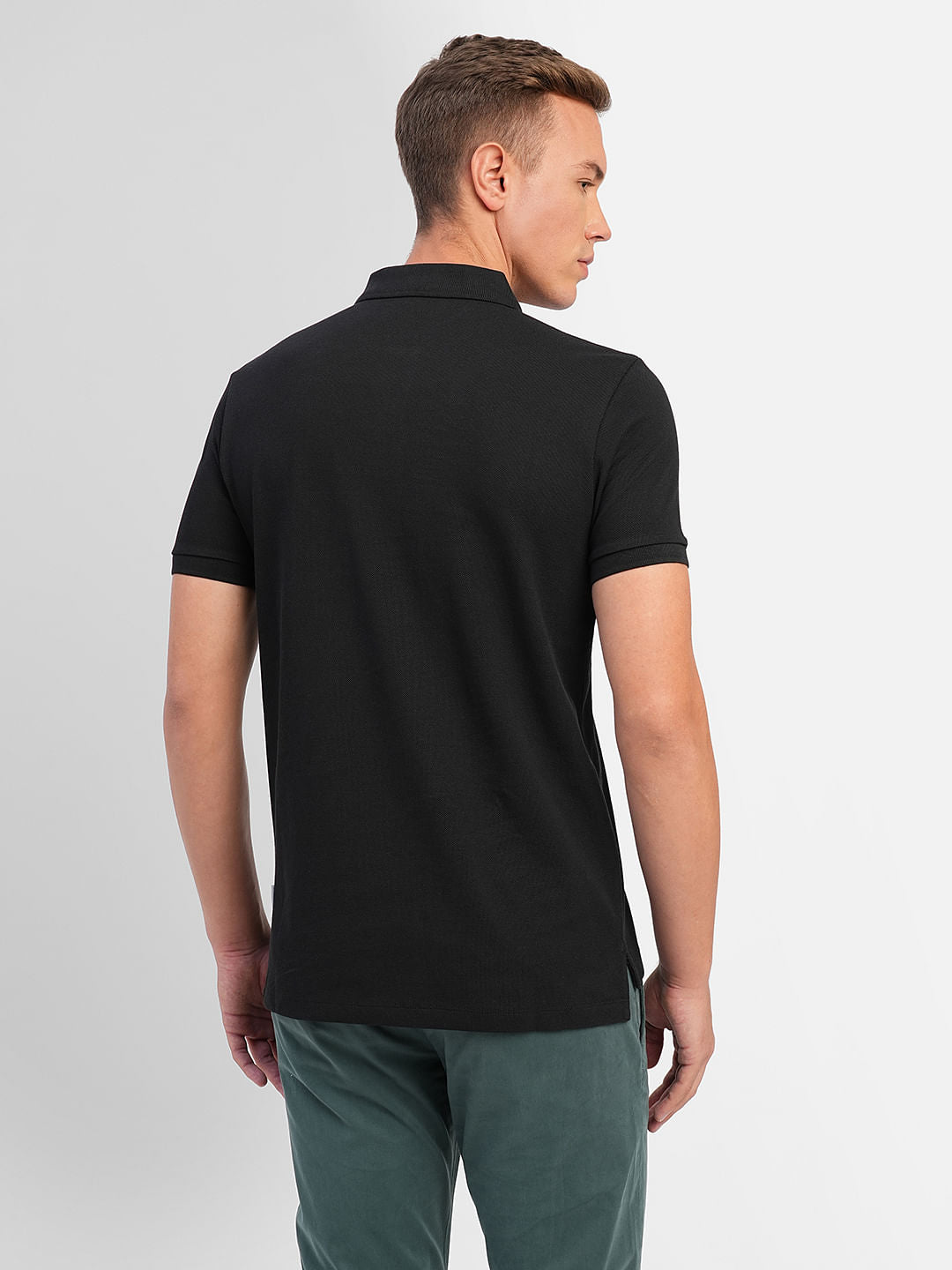 Black Polo Neck T-shirt