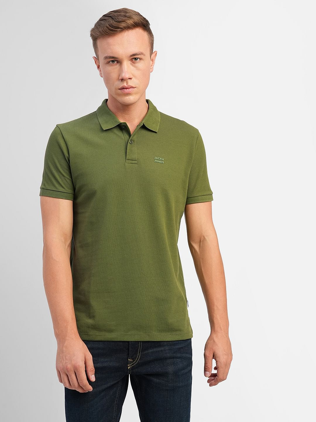 Green Polo Neck T-shirt