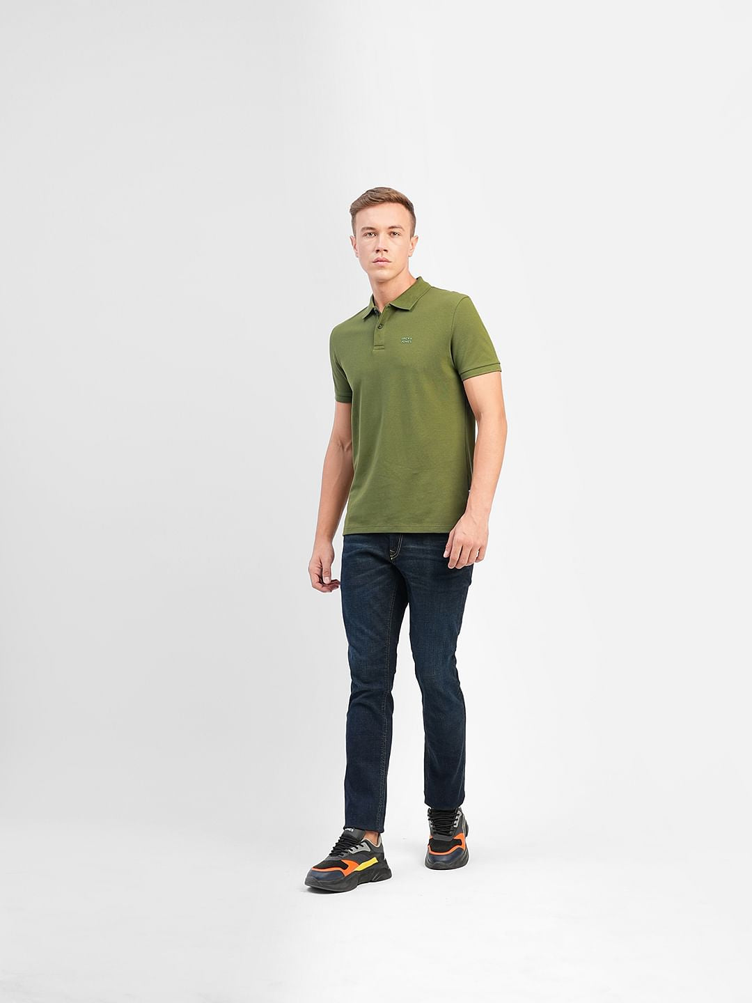Green Polo Neck T-shirt
