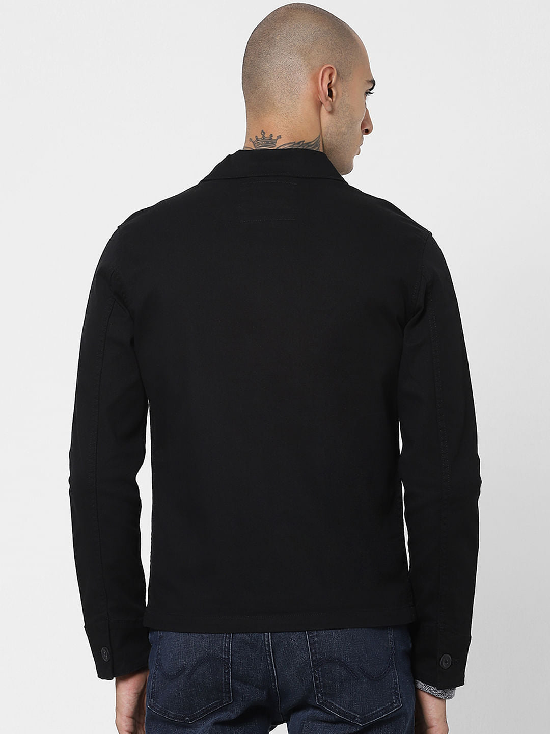 Black Twill Weave Jacket
