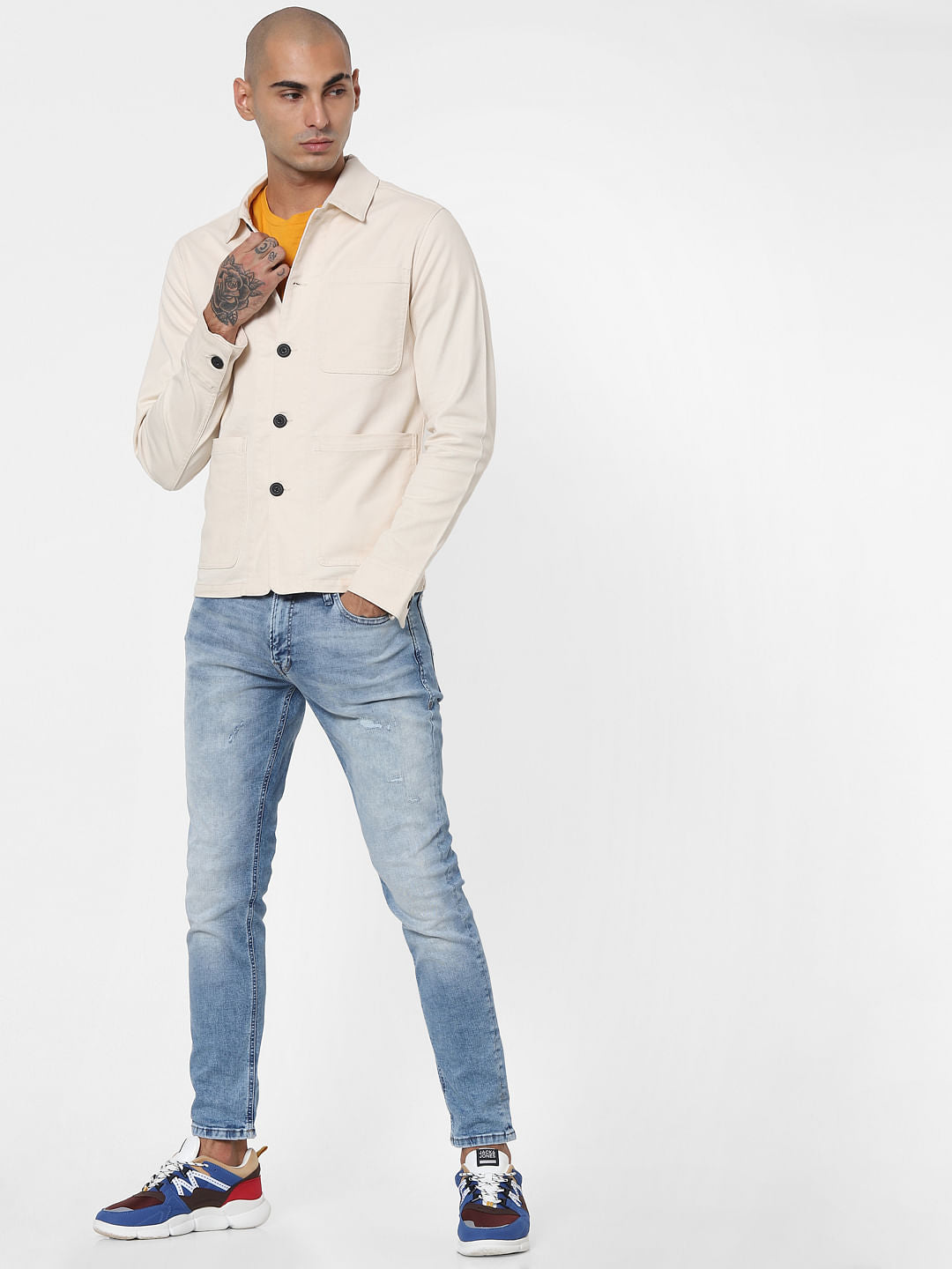 Off-White Twill Weave Jacket - XS