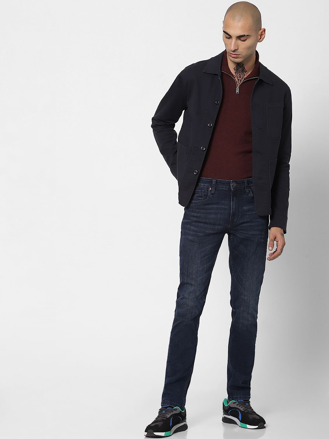 Dark Grey Twill Weave Jacket - XS