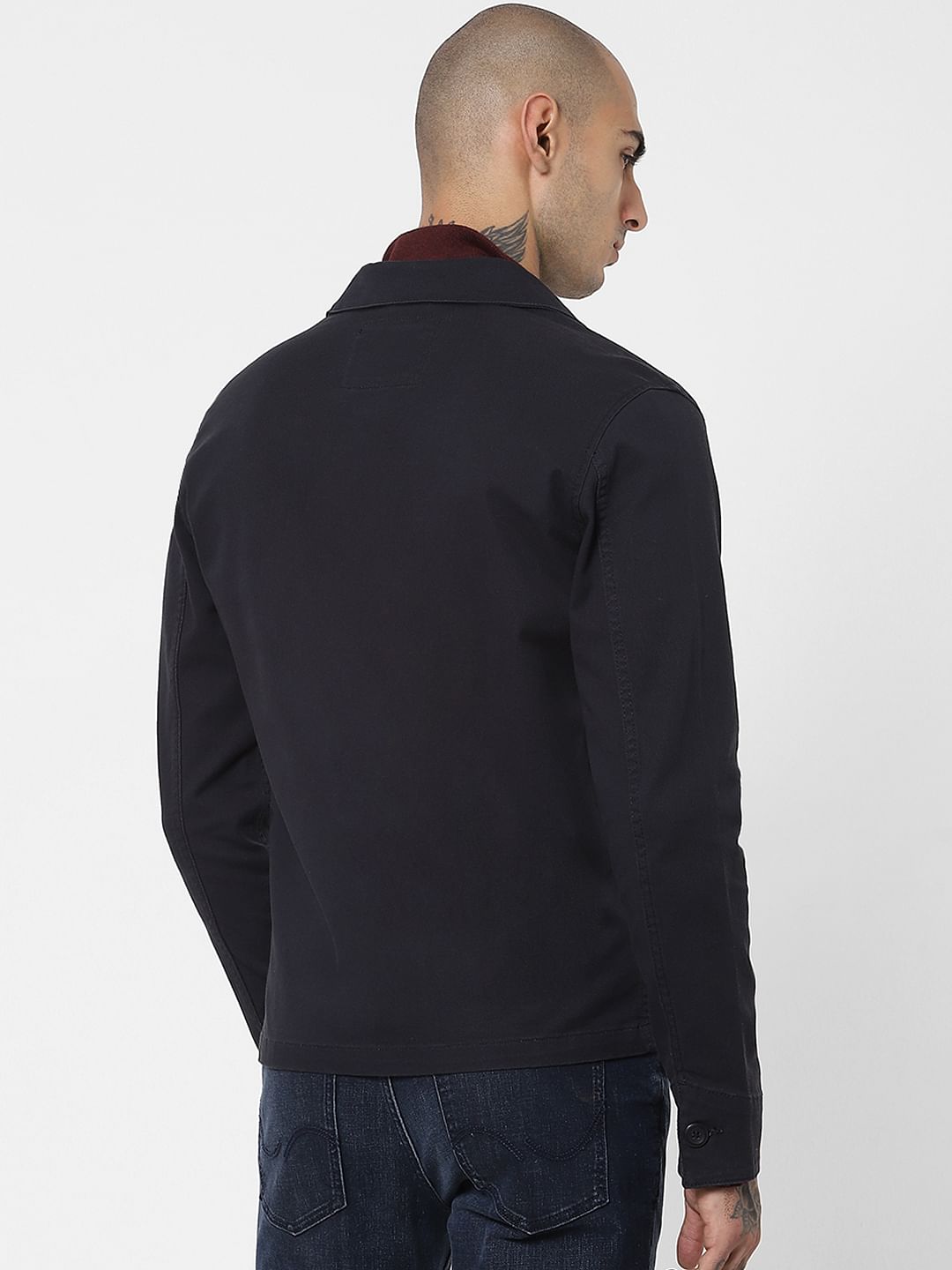 Dark Grey Twill Weave Jacket