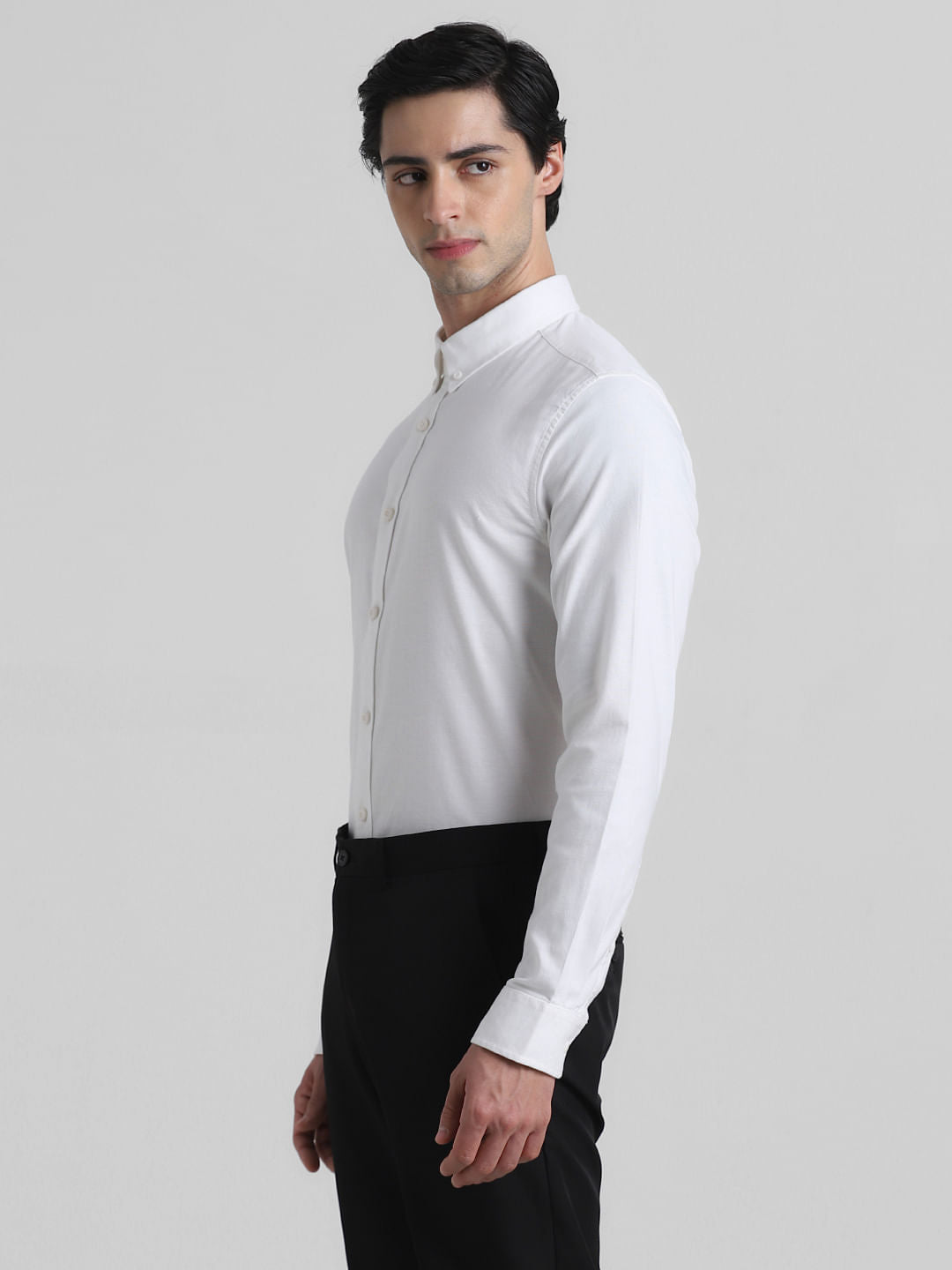 White Formal Full Sleeves Shirt
