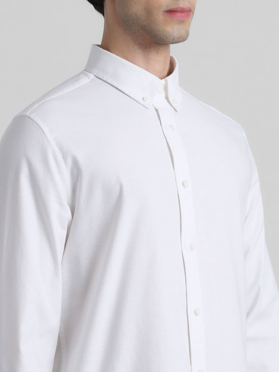 White Formal Full Sleeves Shirt