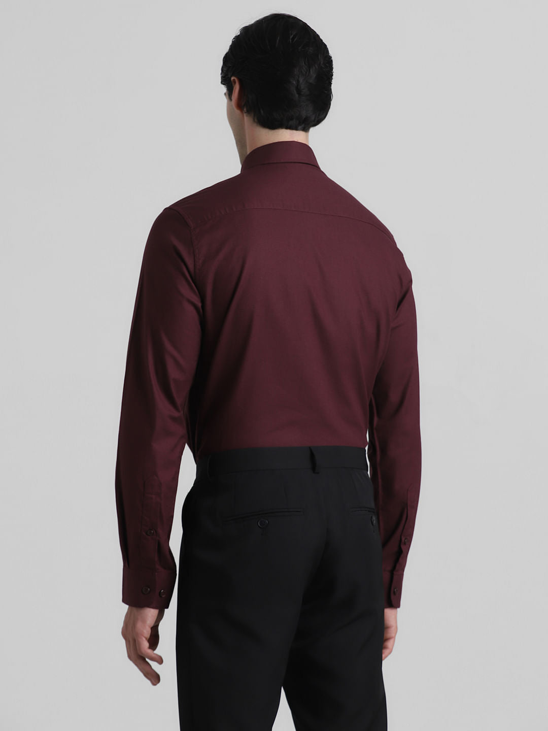 Maroon Formal Full Sleeves Shirt