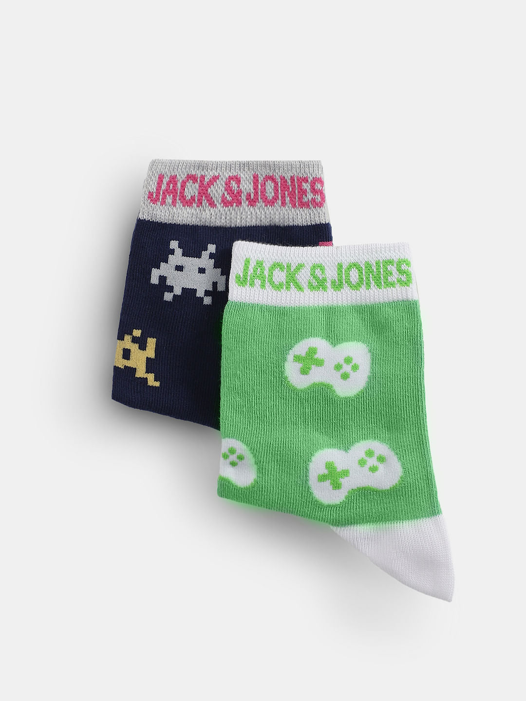 Pack of 2 Printed Mid-Length Socks - ONE