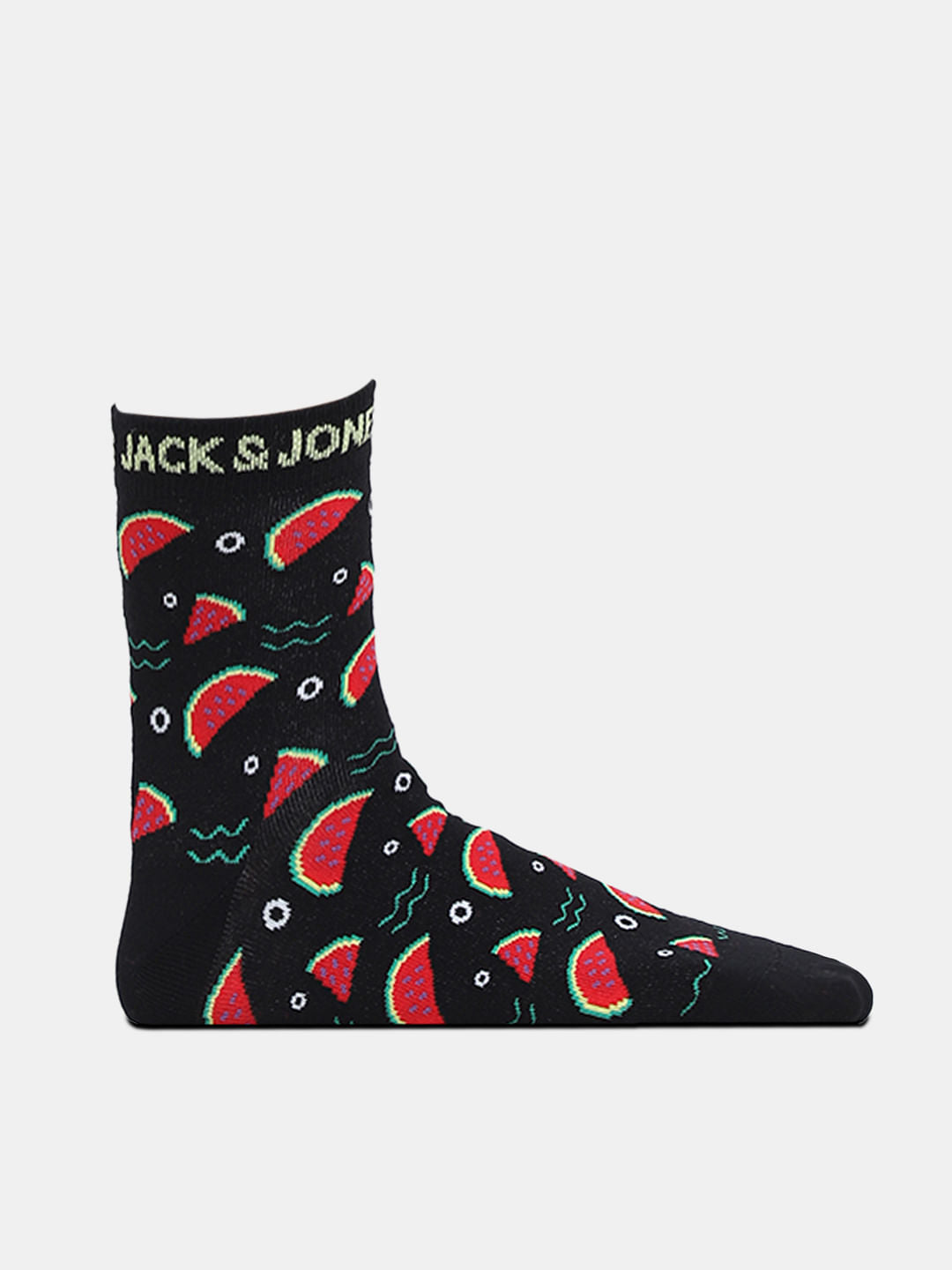 Pack of 2 Fruit Print Mid-Length Socks