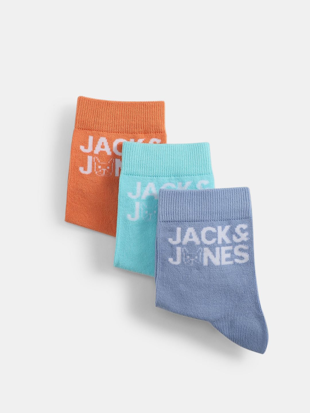 Pack of 3 Logo Print Mid-Length Socks - ONE
