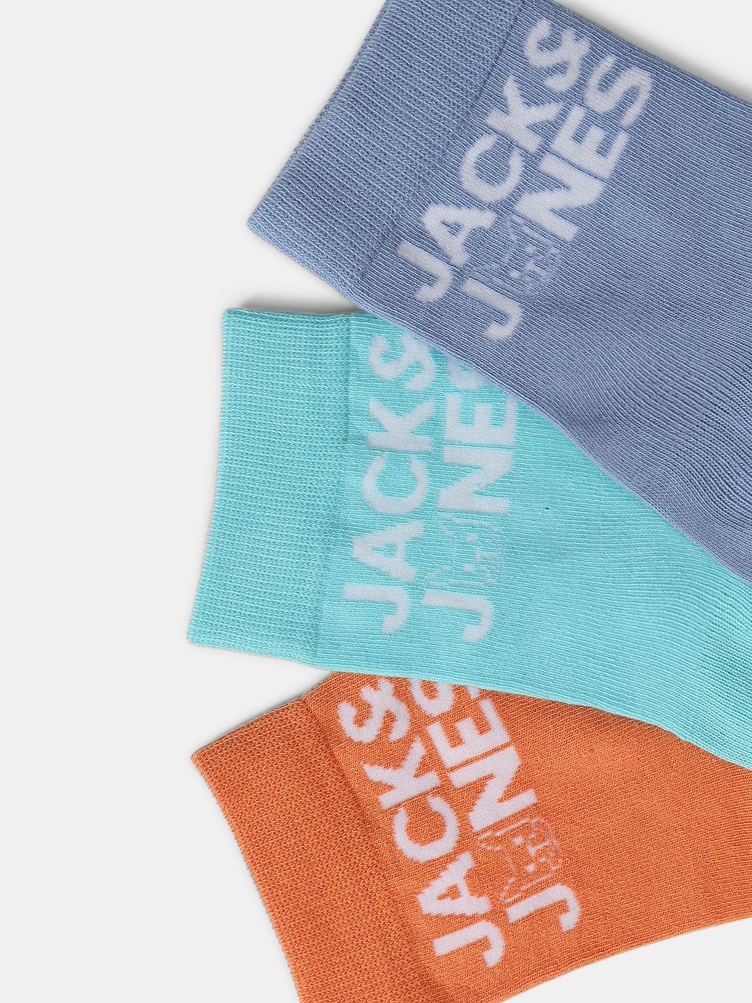 Pack of 3 Logo Print Mid-Length Socks