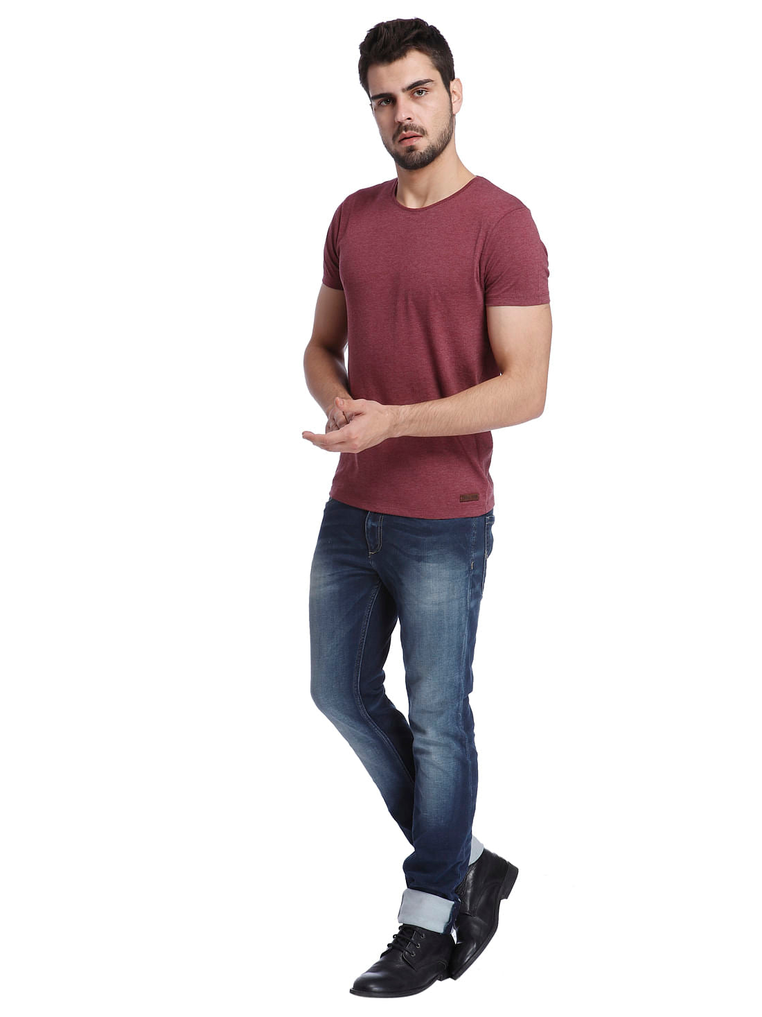 Solid Casual T-Shirt