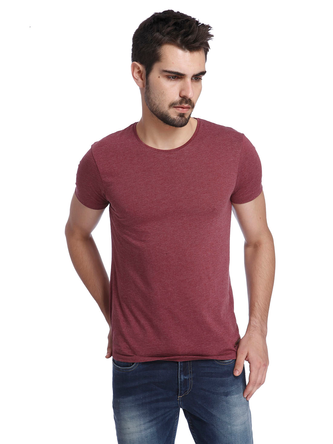 Solid Casual T-Shirt - M