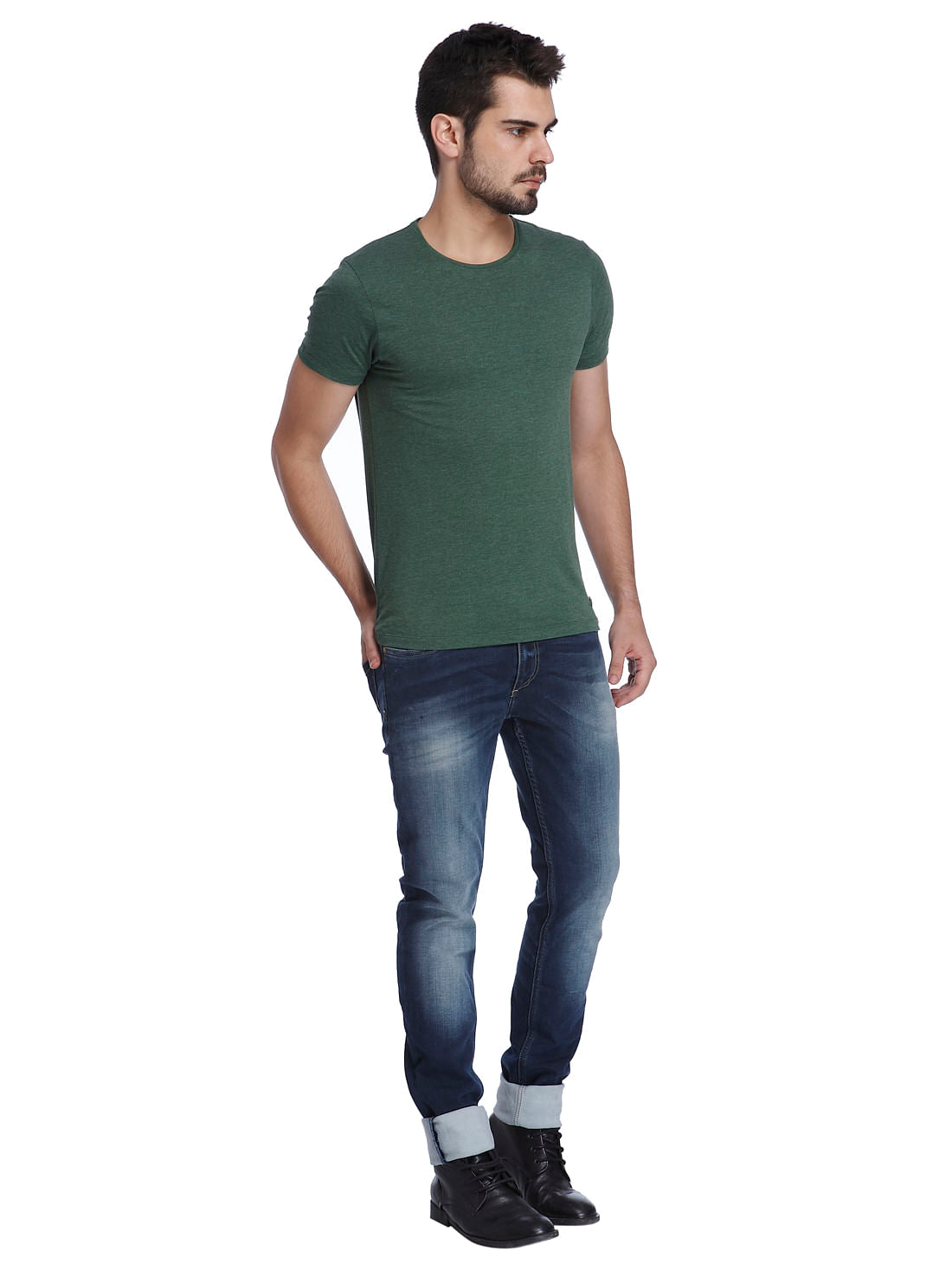 Solid Casual T-Shirt