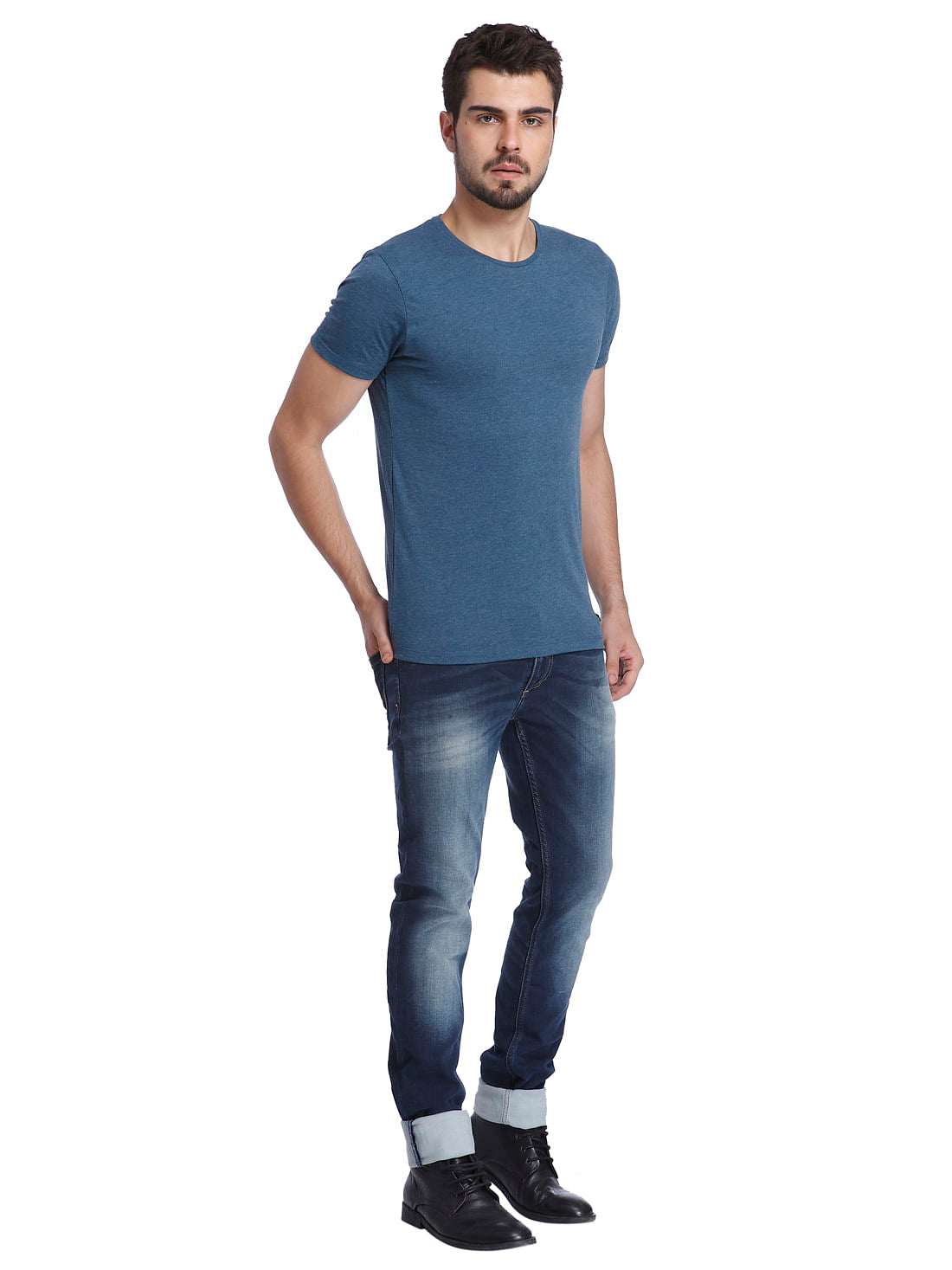 Solid Casual T-Shirt