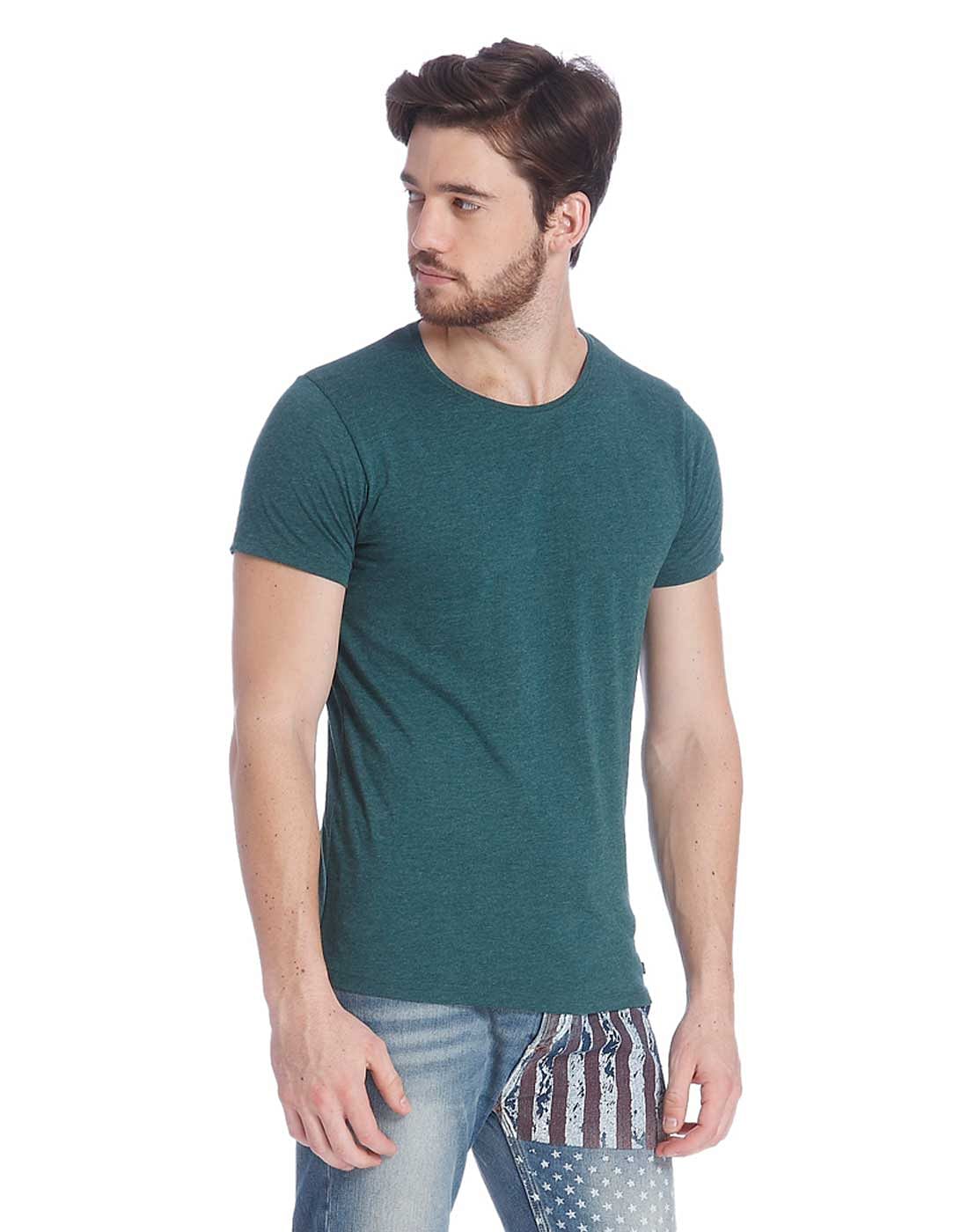 Solid Casual T-Shirt