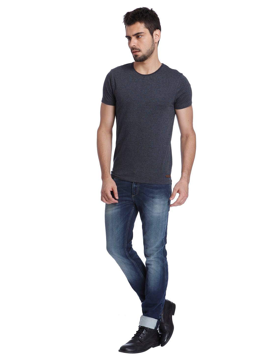 Solid Casual T-Shirt