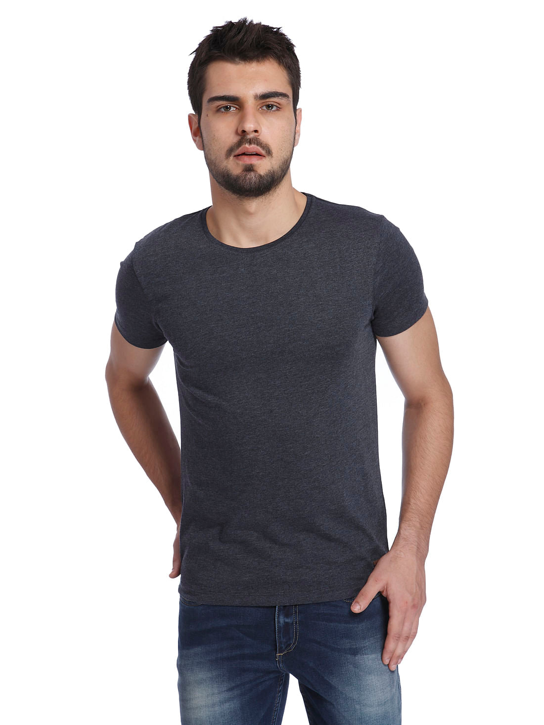 Solid Casual T-Shirt