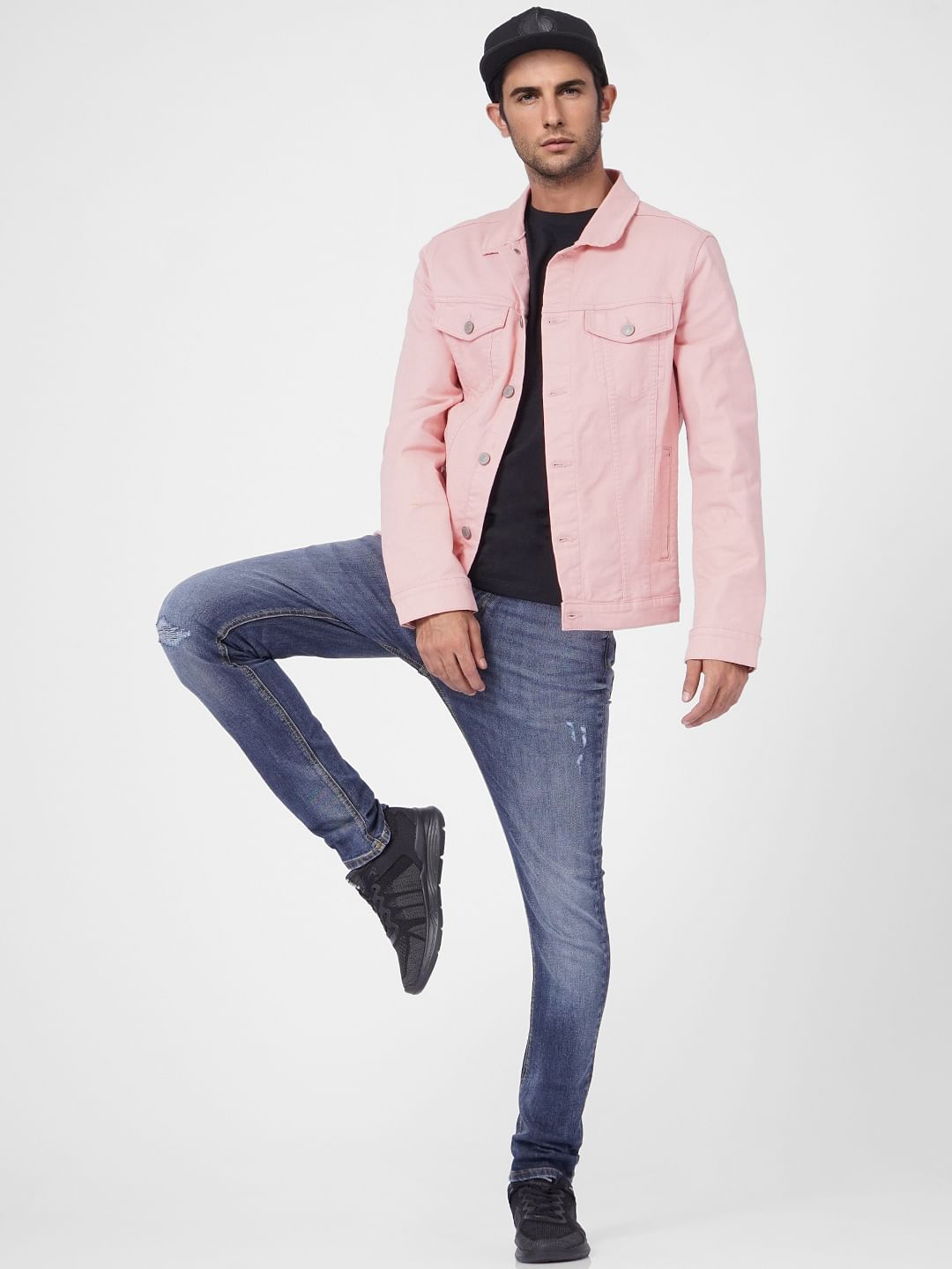 Blue Low Rise Distressed Liam Skinny Jeans
