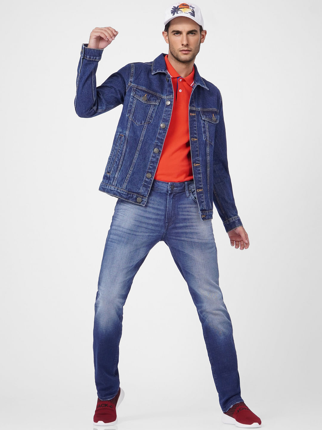 Blue Low Rise Glenn Slim Jeans - 28/30
