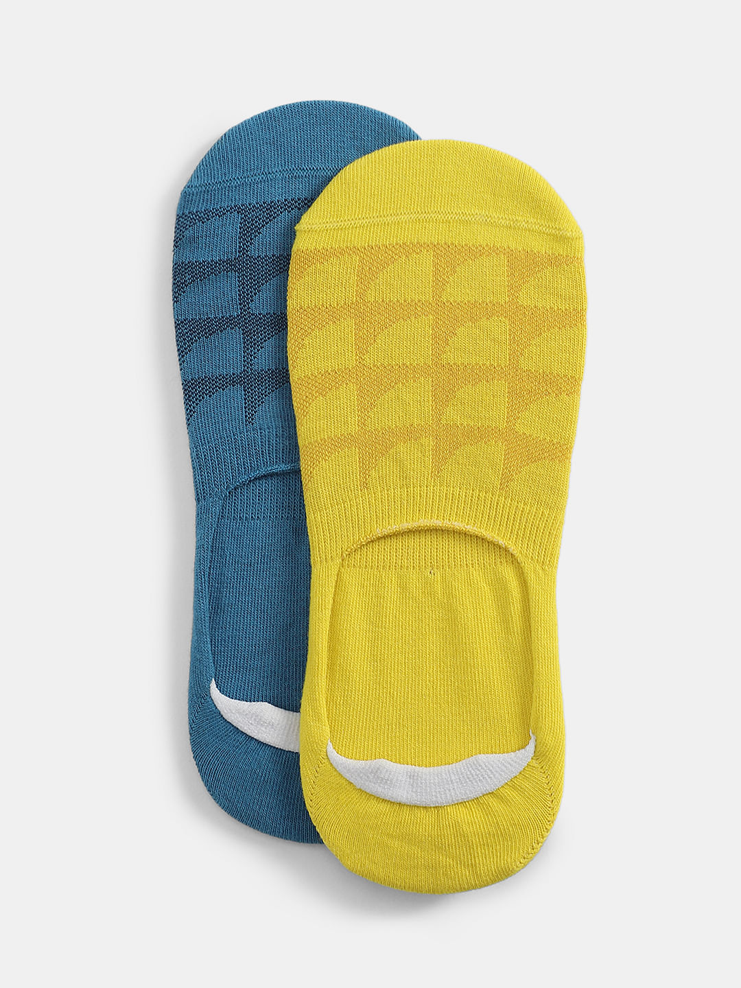 Pack of 2 Printed No-Show Socks - ONE