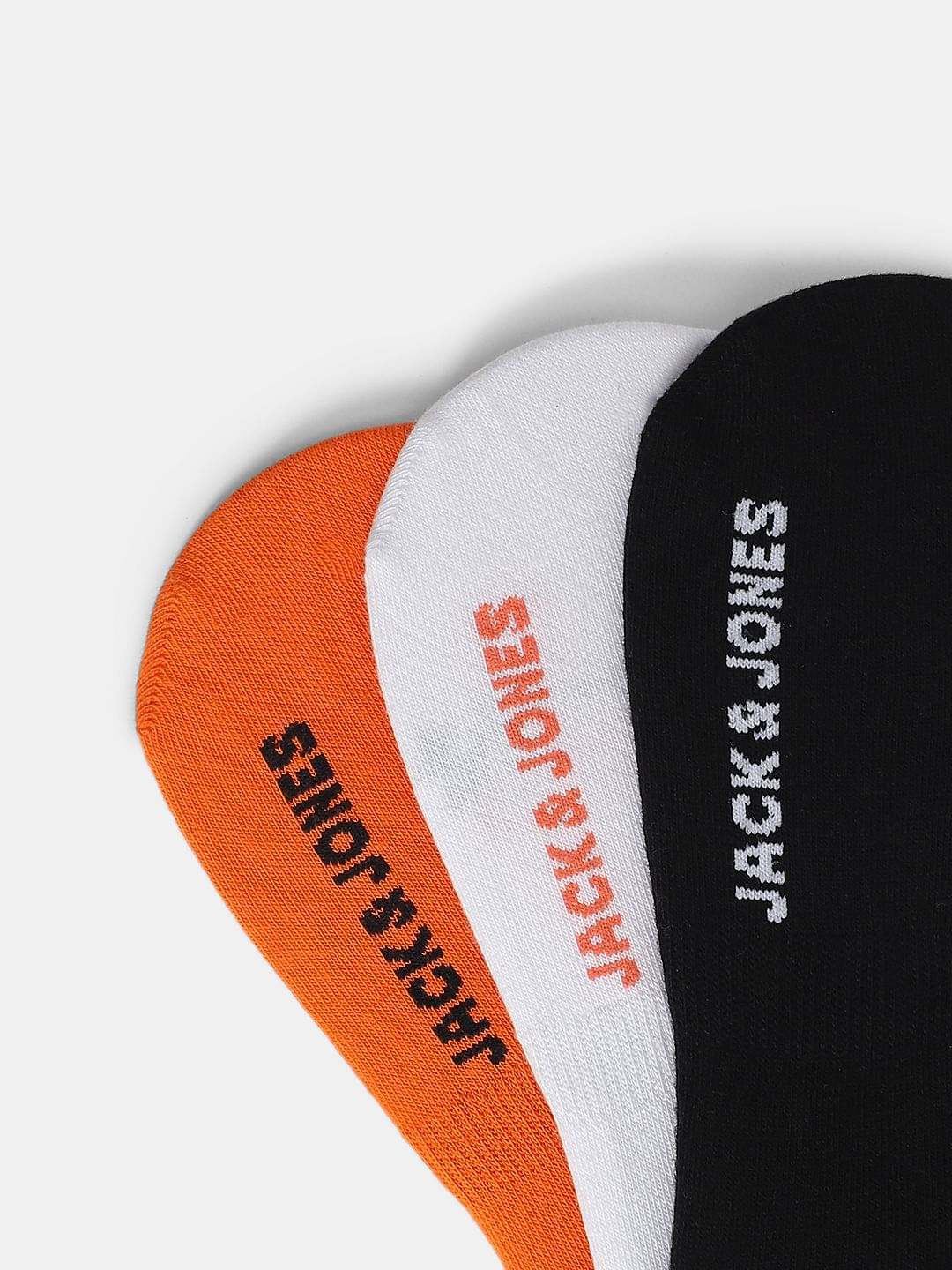 Pack of 3 Racer Print No-Show Socks