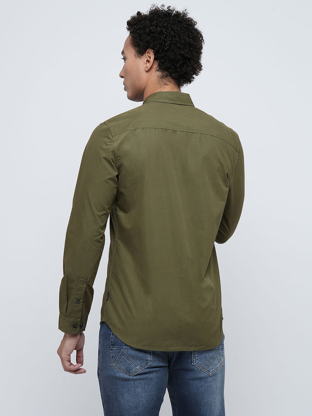 PRODUKT by JACK&JONES Dark Green Poly-Cotton Shirt