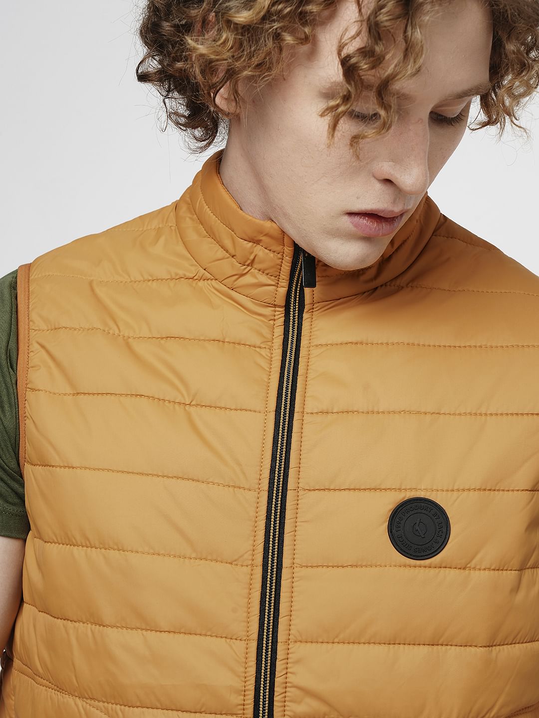 PRODUKT by JACK&JONES Bright Orange Sleeveless Puffer Vest