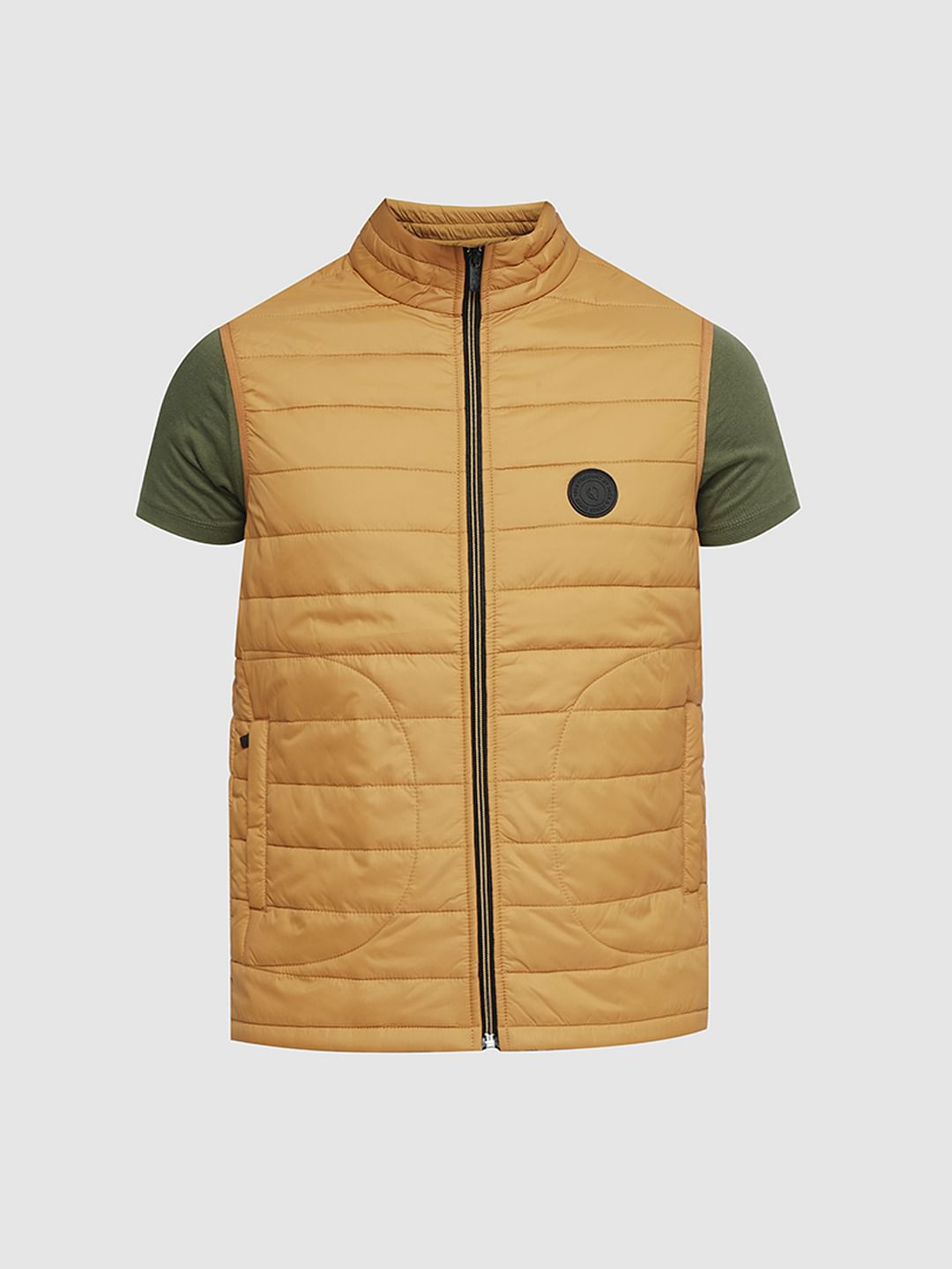 PRODUKT by JACK&JONES Bright Orange Sleeveless Puffer Vest