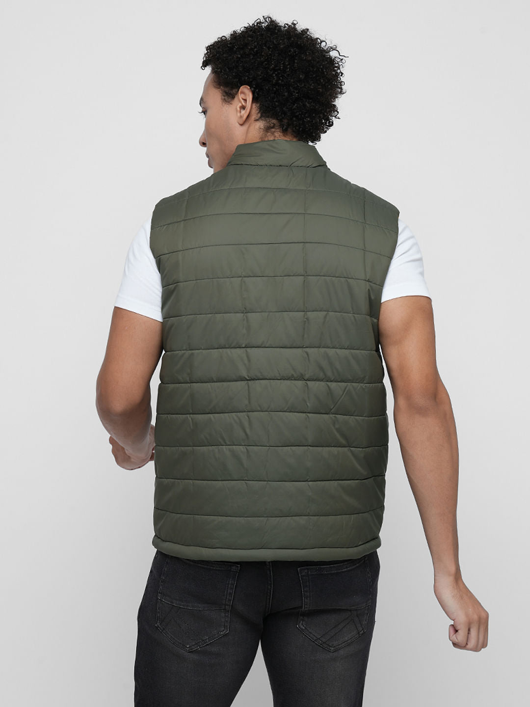 PRODUKT by JACK&JONES Green Reversible Puffer Vest