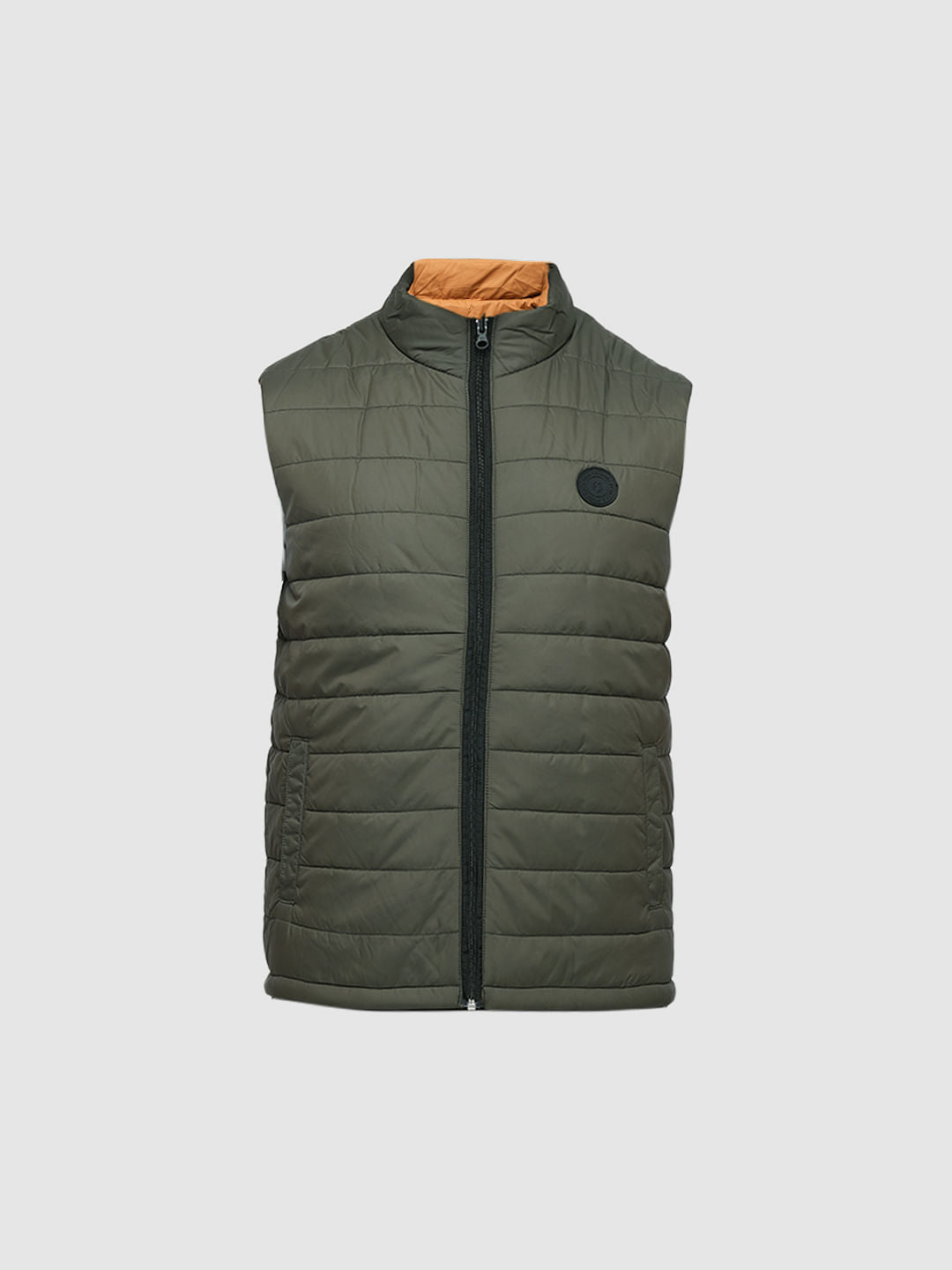 PRODUKT by JACK&JONES Green Reversible Puffer Vest