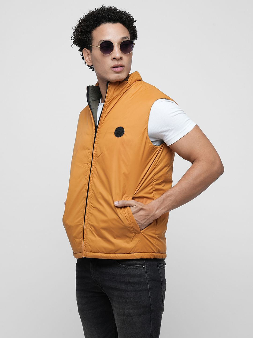 PRODUKT by JACK&JONES Green Reversible Puffer Vest