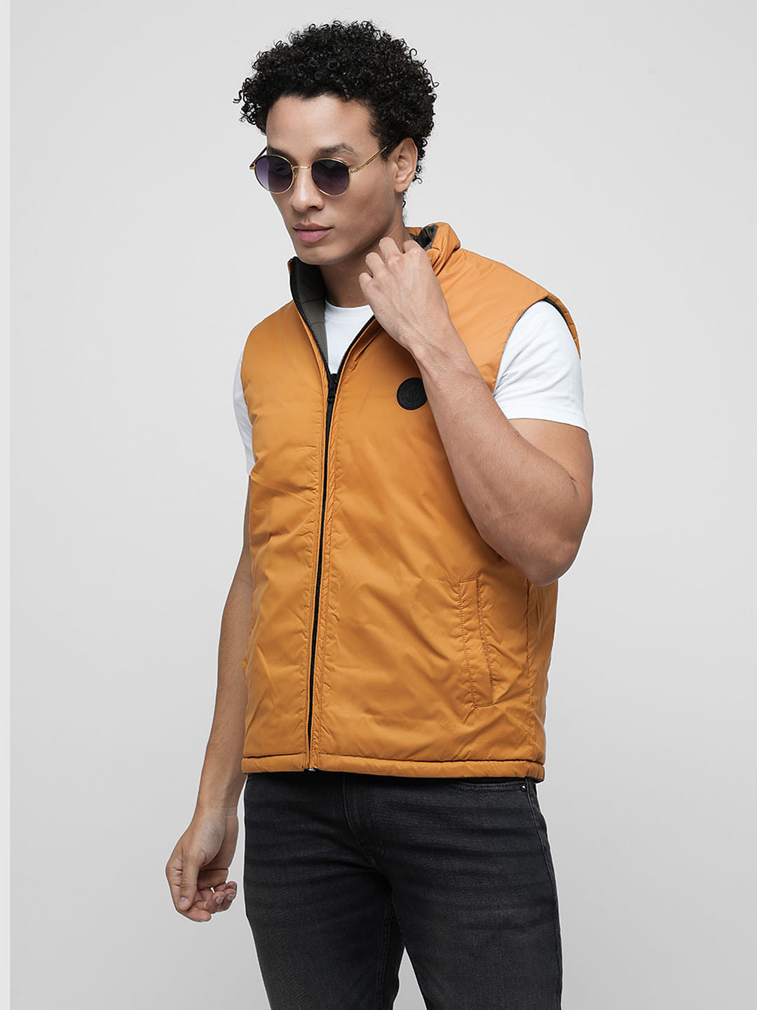PRODUKT by JACK&JONES Green Reversible Puffer Vest