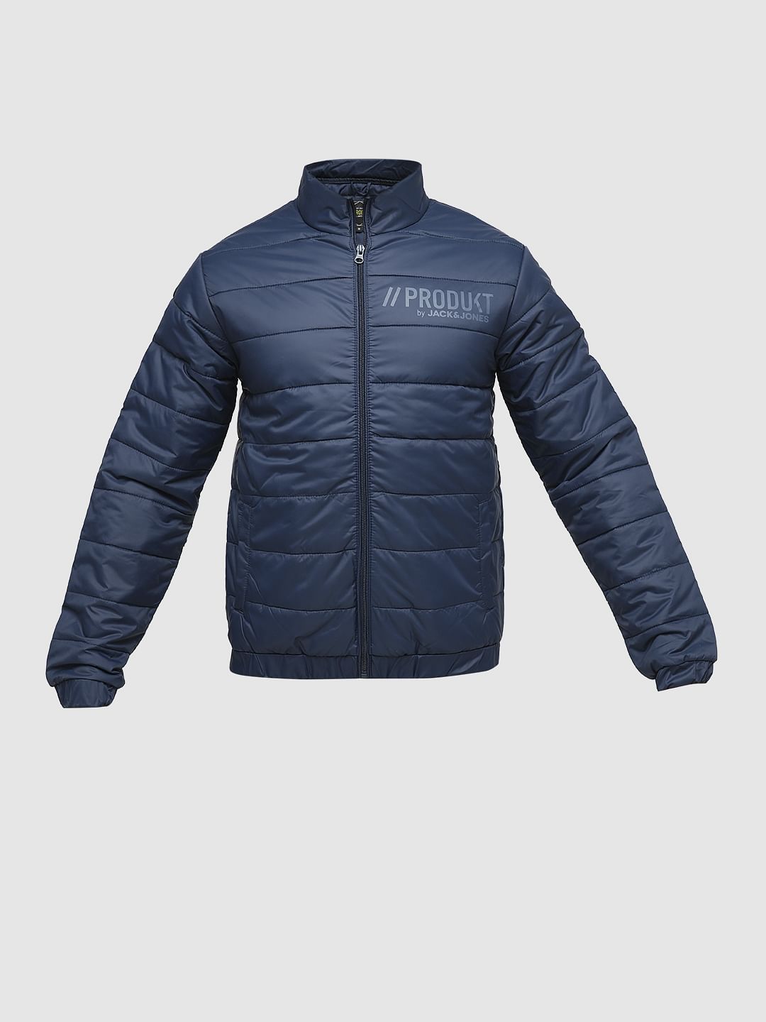 PRODUKT by JACK&JONES Blue High Neck Puffer Jacket