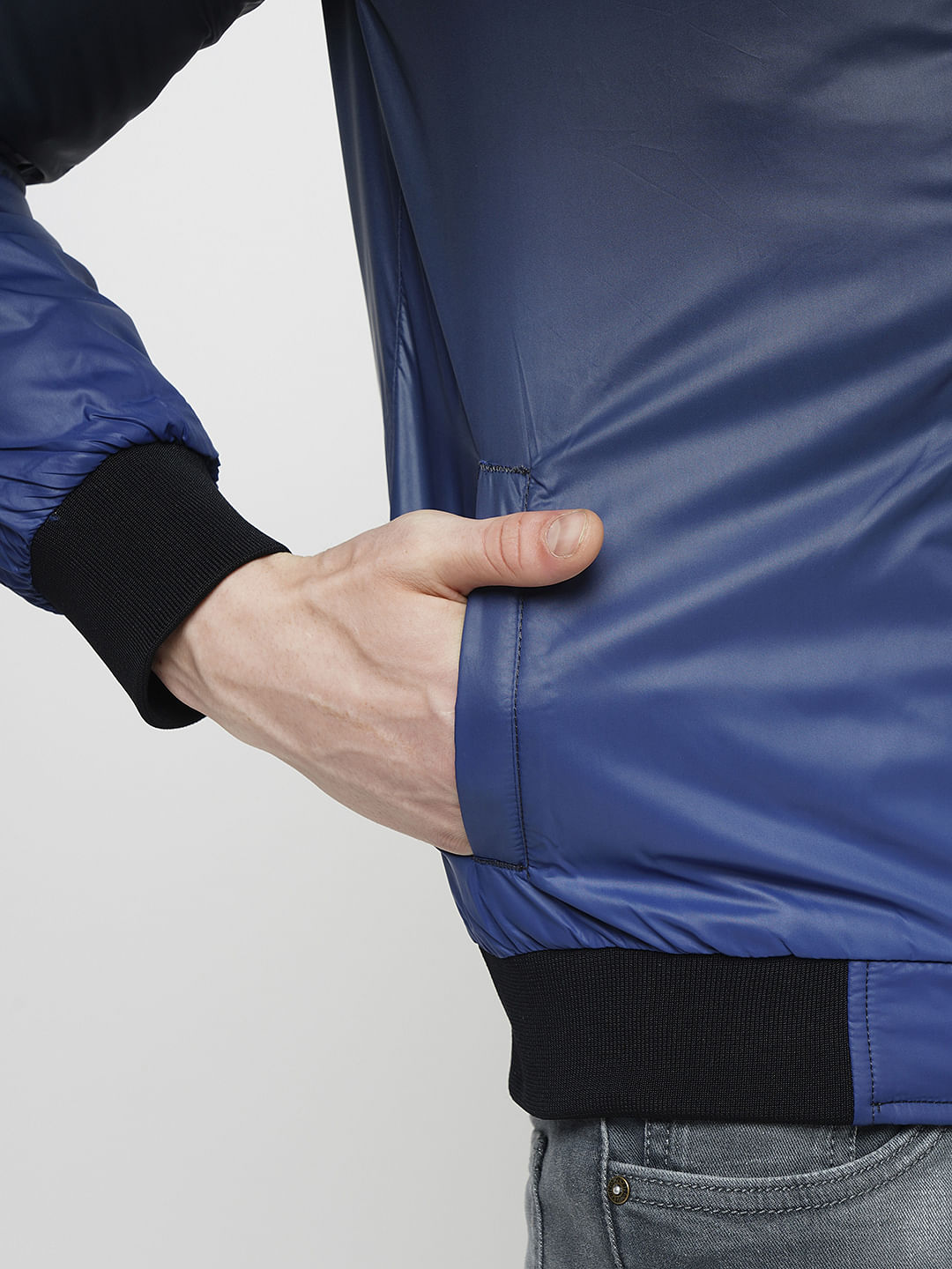 PRODUKT by JACK&JONES Dark Blue Ombre Bomber Jacket