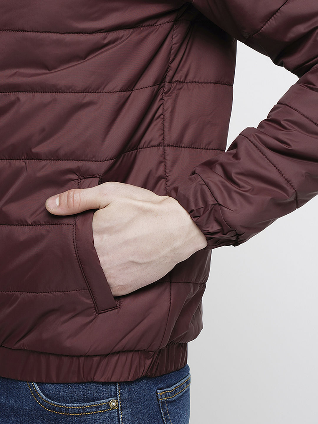 PRODUKT by JACK&JONES Red Logo Print Puffer Jacket